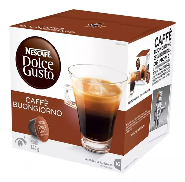 Cápsulas café expresso descafeinado 16 un. Nescafé Dolce Gusto