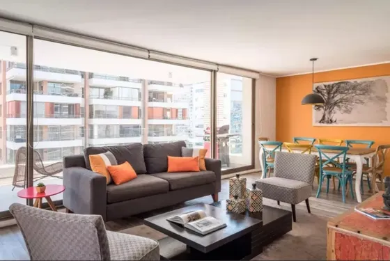 Depto 143 M2 4d/2b Nva Las Condes, Terraza Vista Panorámica