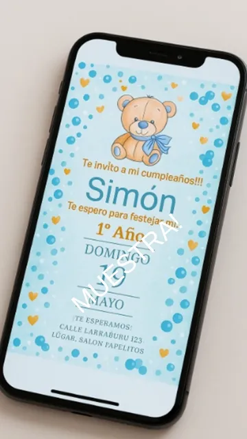 Invitación Digital Personalizada Cumpleaños | Jpg Y Pdf |