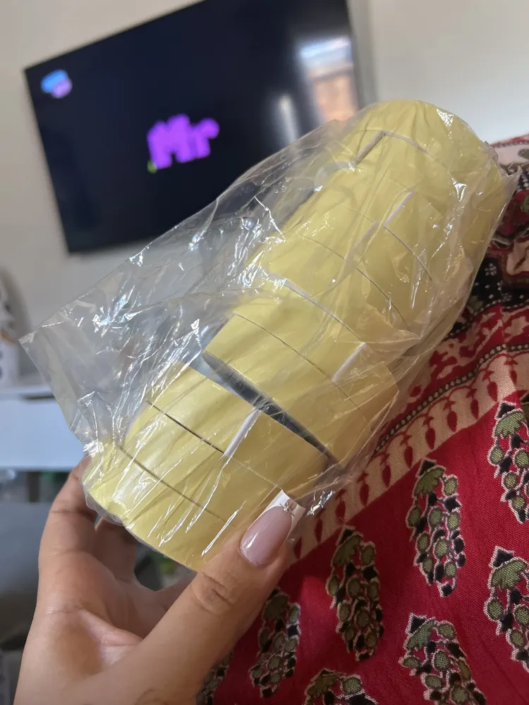 Kit 8 Fitas De Adesivas De Espuma Duplaface 19mm X 5,5m Branco Lisa - Imagem 4