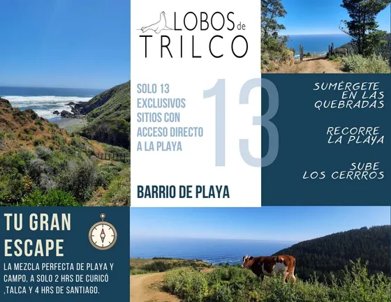 Espectacular Loteo En Trilco, Vichuquen. 