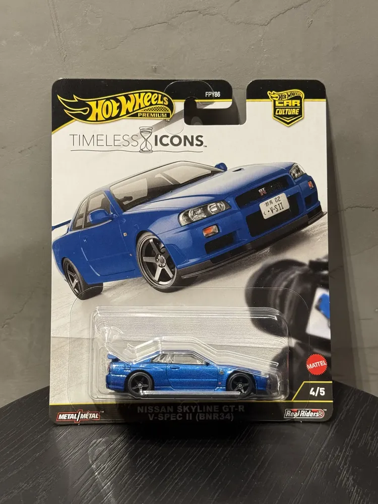 Hot Wheels Nissan Skyline R34 GT-r V-spec Ii 1:64 azul | MercadoLivre