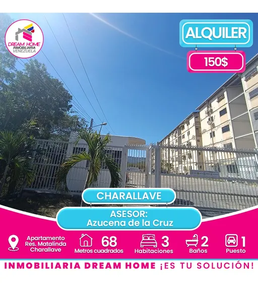 Apartamento En Alquiler Parque Res. Matalinda 3ª3 - Charallave