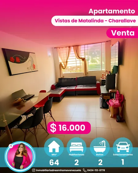 Apartamento En Venta Vistas De Matalinda - Charallave.