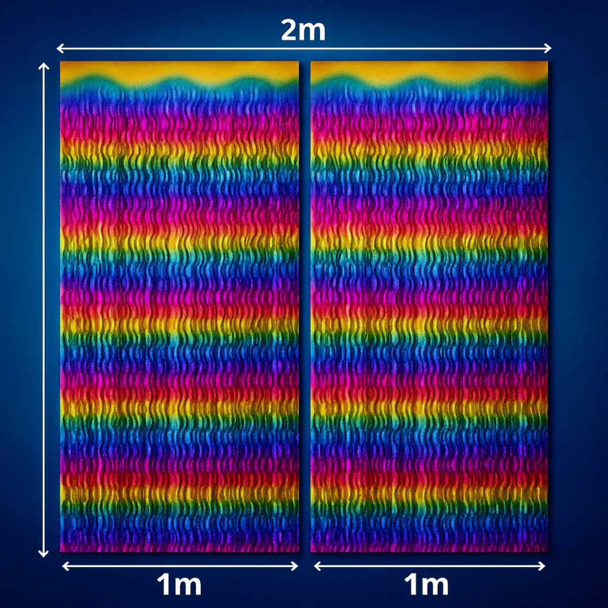 Kit Decoração Carnaval Cortina Colorida Máscara Metalizada - Imagem 4
