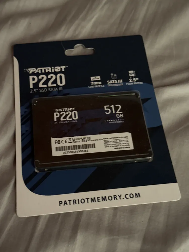 Hd Ssd Patriot P220 2.5 Pol 512gb Sata III Modelo: P220s512gs25