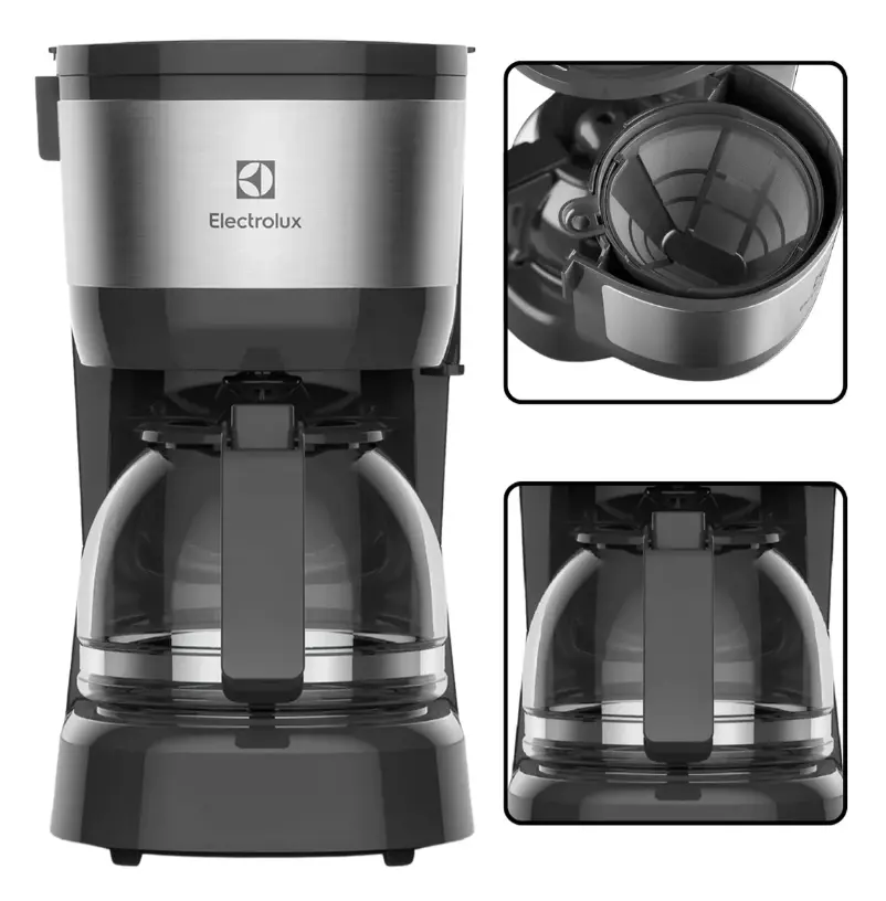 Cafeteira Elétrica 15 Xícaras Efficient com Filtro Permanente Removível (ECM10) Electrolux