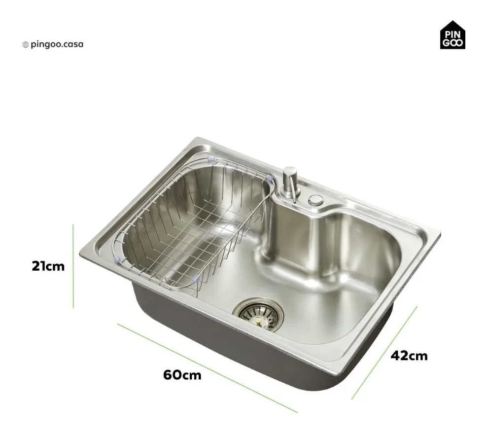 Cuba Gourmet de Cozinha 60x42cm em Aço Inox com Acessórios — foto 6