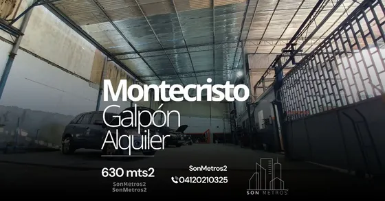 Galpón Montecristo Alquiler 630 Mts2 Doble Altura Sonmetros2