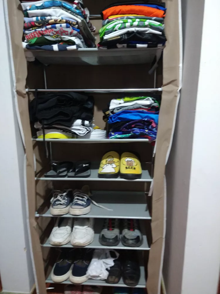 Organizador De Zapatos Diseño Torre Apilable Tela GENERICO