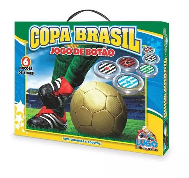 Jogo de Futebol Botão 2 times 2 seleçoes Mini Toys / Kits jogos