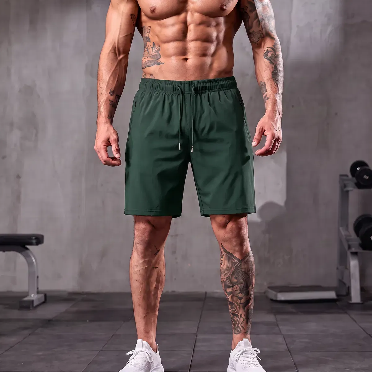 Short Masculino Bermuda Esportiva Slim Fit Secagem Rápida