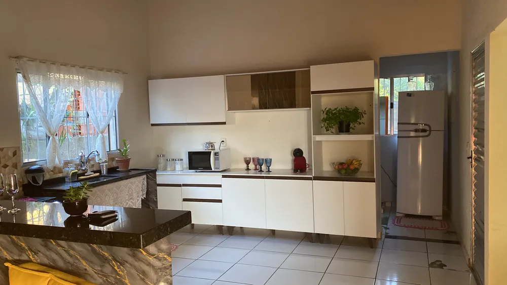 Armário De Cozinha Completa Modulada Com Balcão Para Cooktop Madesa Reims Grrm31000109 Com Armário Branco - Imagem 2