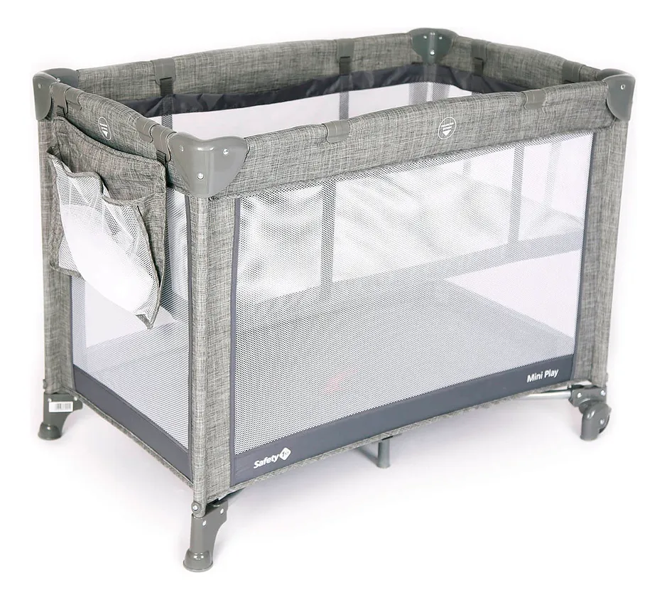 Safety 1st, Berço Mini Play, Grey Denim