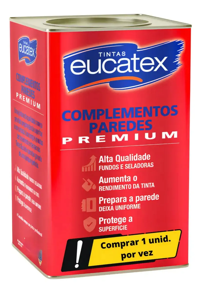 Selador Acrílico Branco Para Parede Gesso Reboco Eucatex Acabamento Fosco