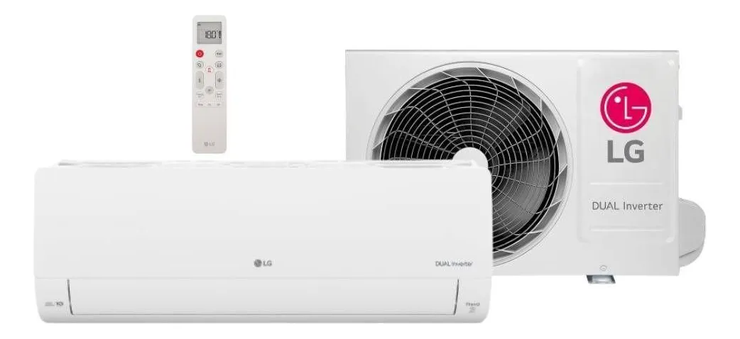 Ar Condicionado LG Dual Inverter Ai Voice 18000 Btus Frio Branco 220v
