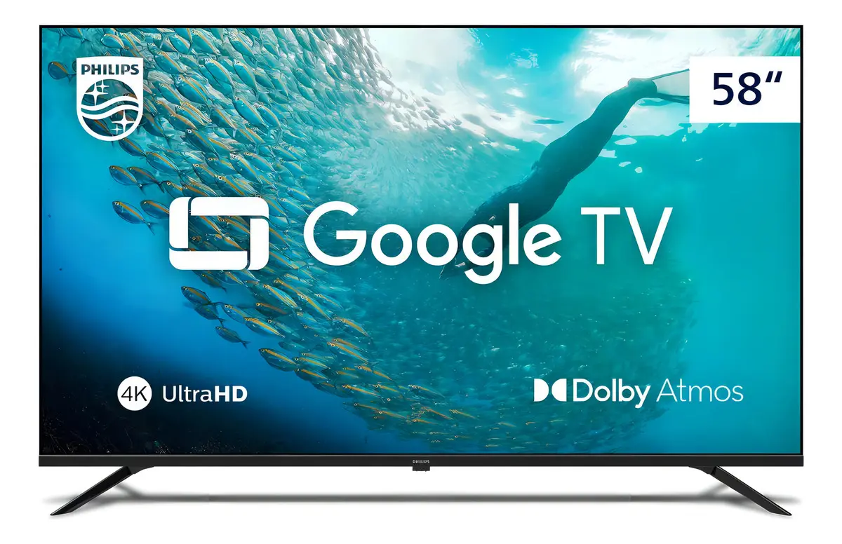Smart Tv 4k Uhd Led 58 Philips Pug7019 Wi-fi Google Tv 3 Hd
