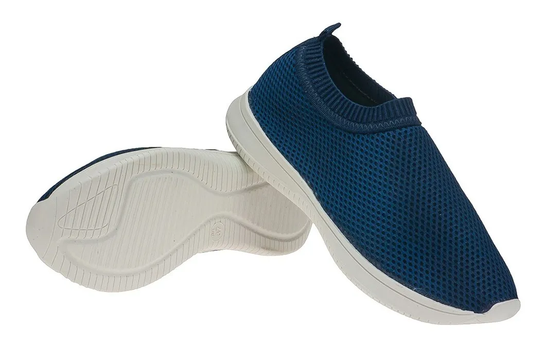 Tênis Meia Feminino na cor Azul-Tela