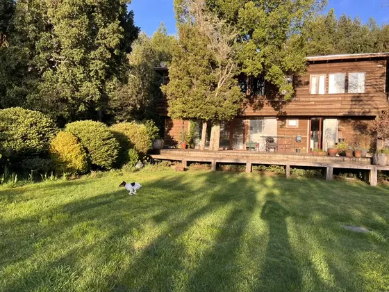 Preciosa Casa En Maderas Nativas Y Vista Al Lago