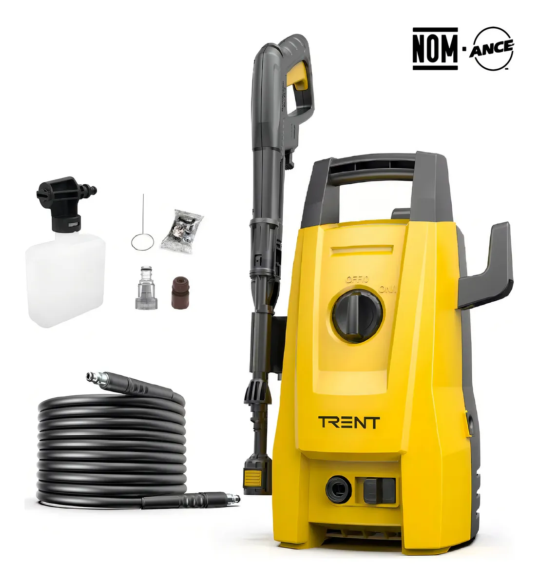 Hidrolavadora Electrica 1200w 1600 Psi Alta Presion Amarillo 60hz