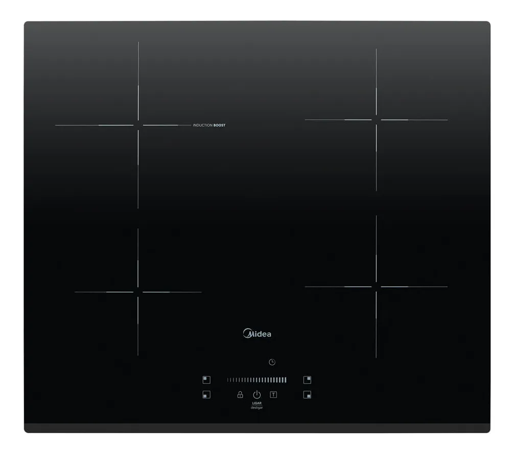 Cooktop 4 Bocas De Indução Even Pro Midea Cor Preto