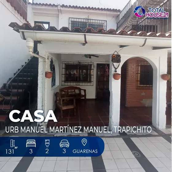 Casa En Venta. Trapichito Guarenas. 