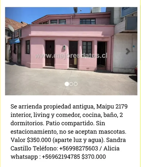 Casa Interior Sin Estacionamiento