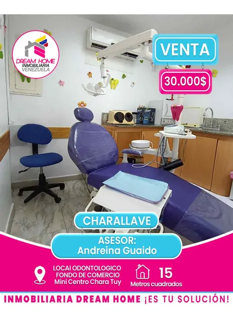 Local Comercial Odontologico - Fondo De Comercio En Venta  Minicentro Chara Tuy I -  Charallave. 