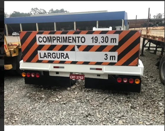 Locação/venda-carreta Prancha Hidropneumática 3e Com 8 Pneus
