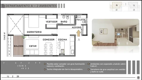 Departamento Un Dormitorio En Venta La Plata Obra