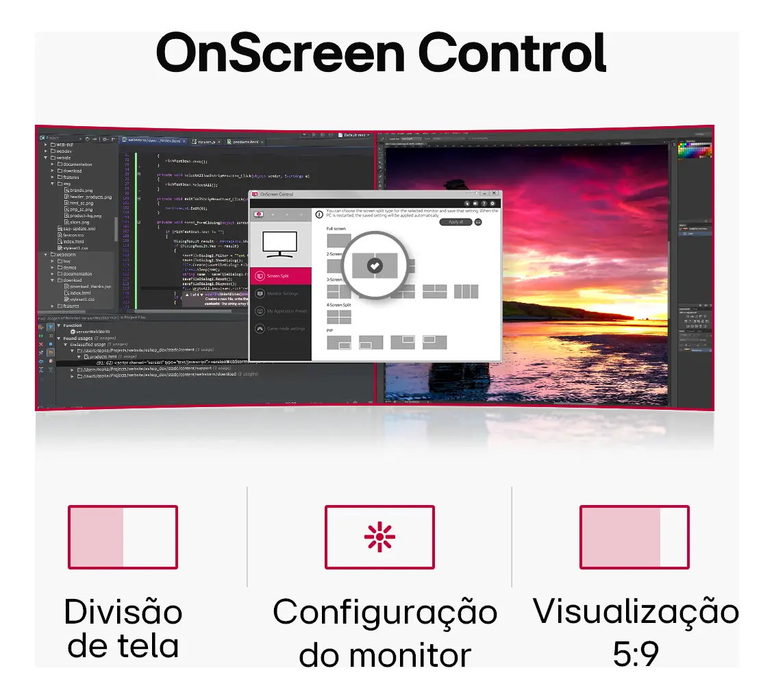 Monitor LG Ultrawide - Tela Ips De 29 , 21:9, Hdr10, Srgb 99%, 100hz - 29wq500 Preto 127/220v
