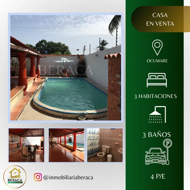 Beraca 007 Venta Casa Amoblada Y Equipada En Sector El Playón- Ocumare De La Costa, Maracay.