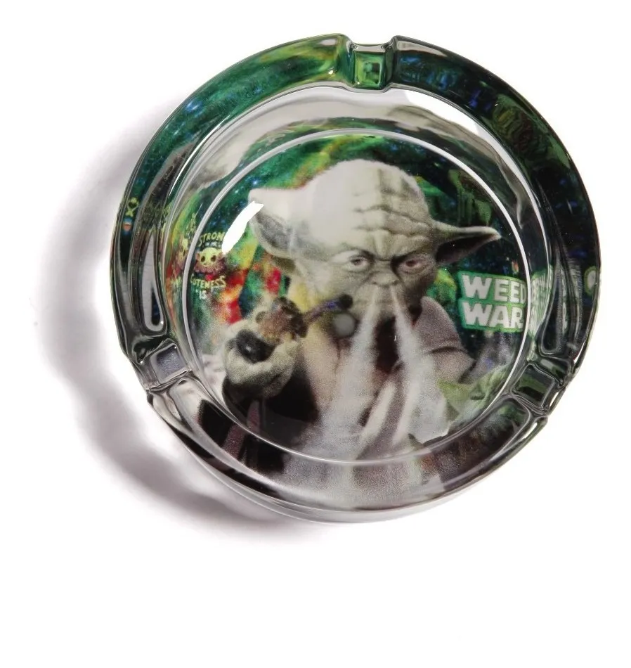 Imagem 1 de 4 de Cinzeiro De Vidro 1cm Espessura Estilo Galactic Wars