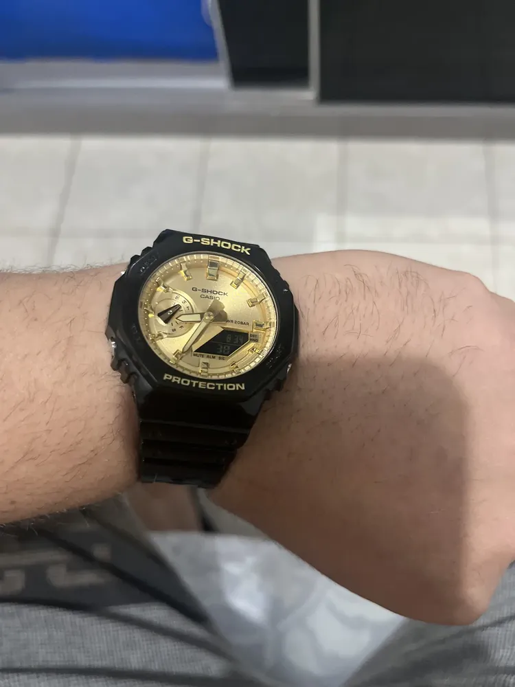 Relógio de pulso analógico-digital Casio GA-2100GB-1ADR para