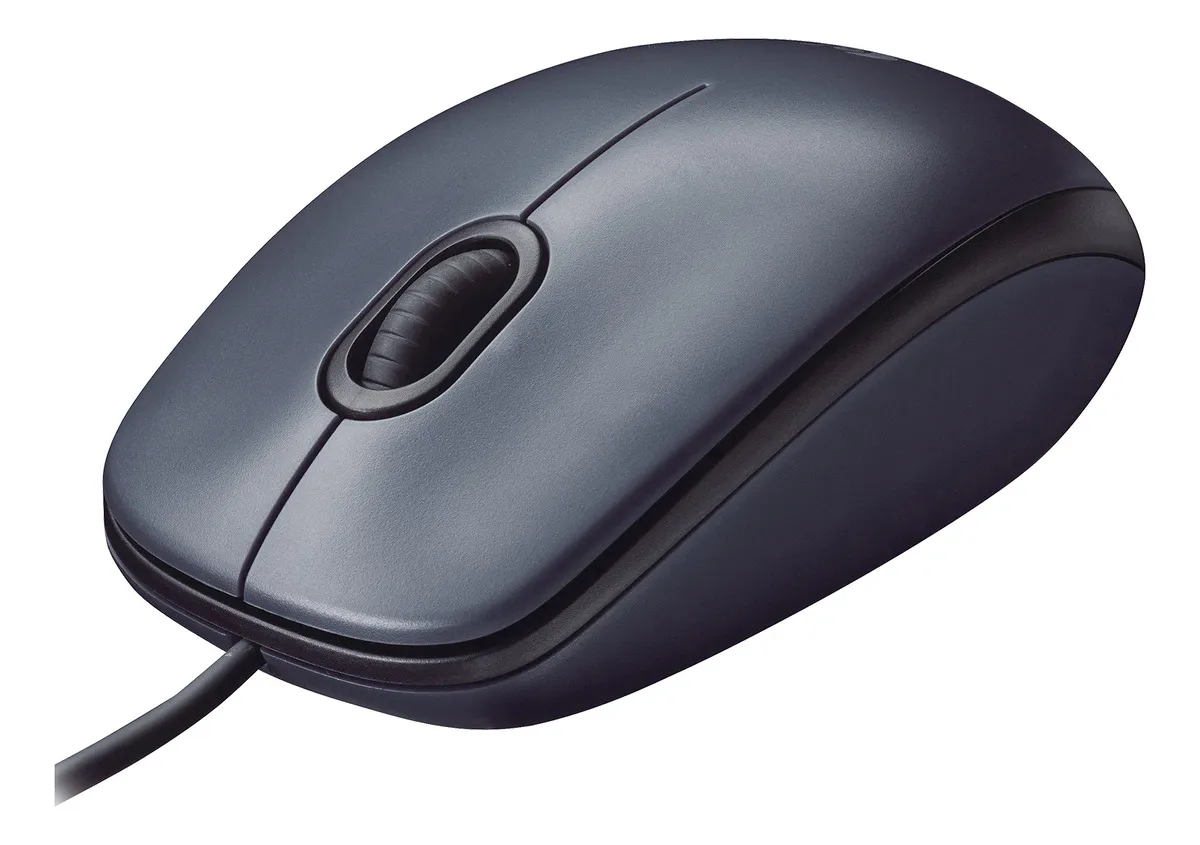 Mouse c/ fio Logitech M90 Preto - Imagem 4