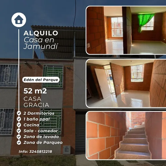 Casa En Alquiler, Edén Del Parque Jamundí 