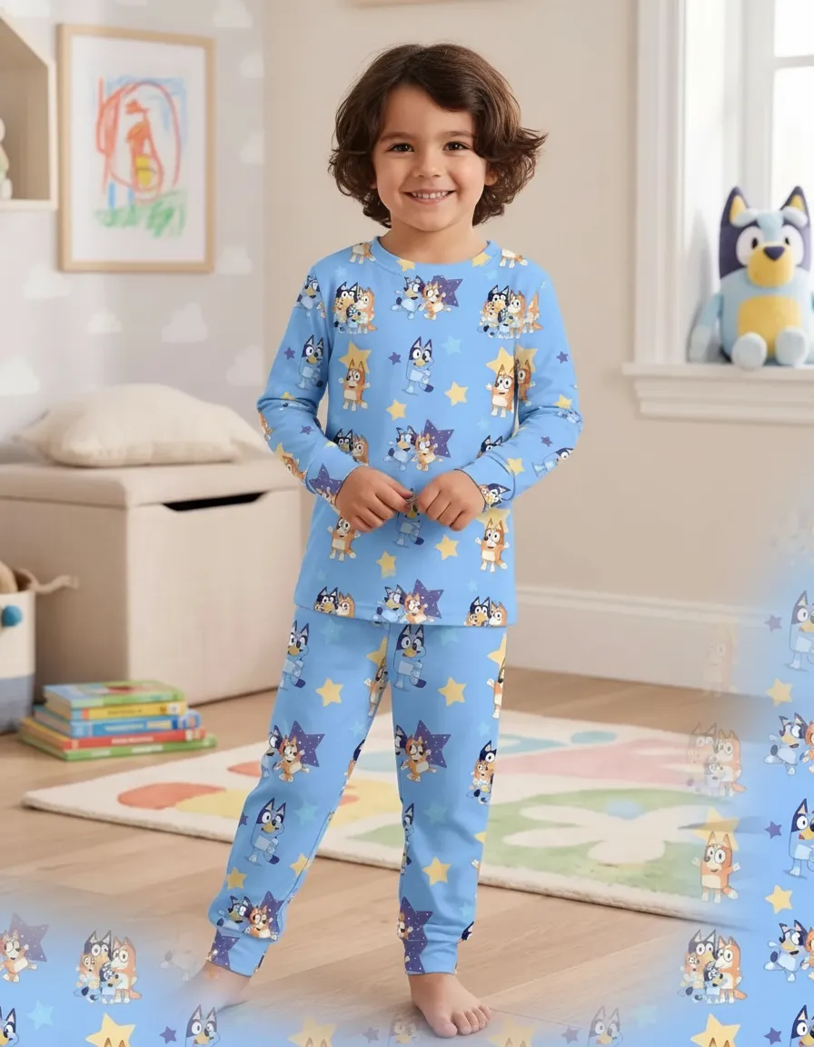 Pijama da Bluey Manga Longa Unissex