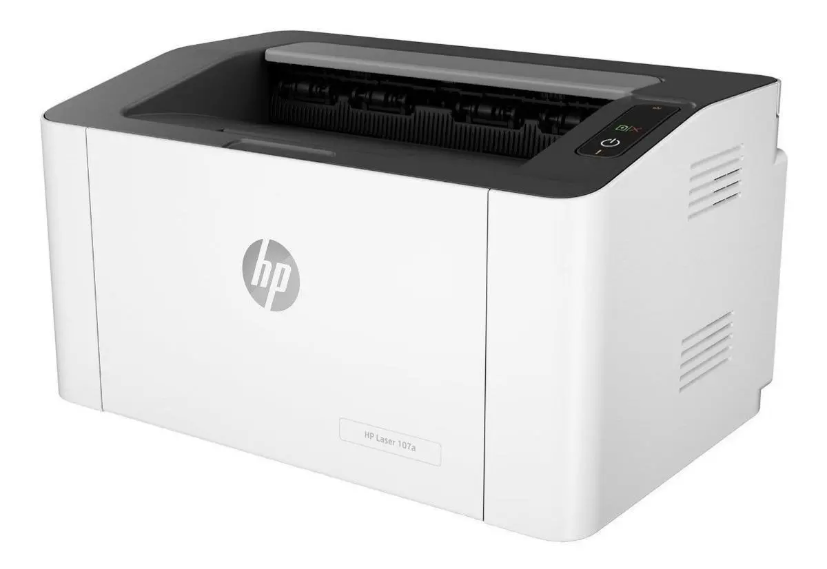 Impressora Hp Laser 107a Monocromática Porta Usb 2.0 De Alta Velocidade 110 A 127 Vca Branco/preto 127v