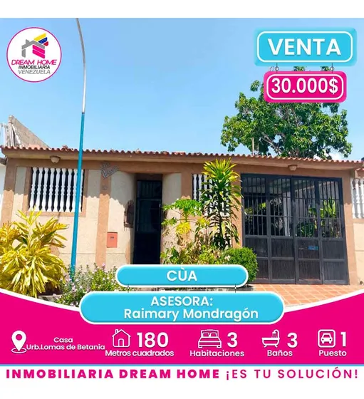 Casa En Venta  Urb. Lomas De Betania-cúa