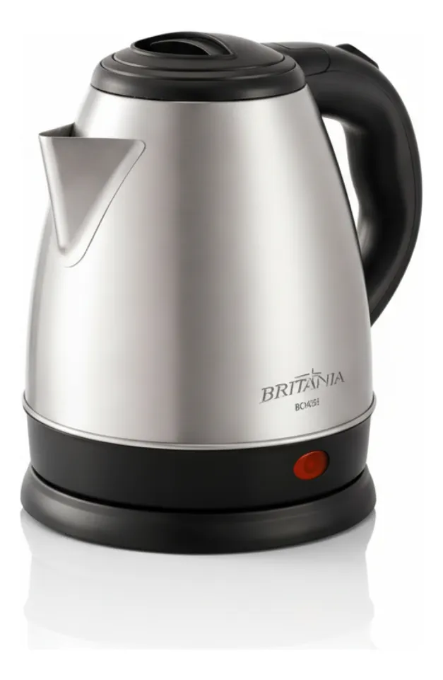 Chaleira Elétrica Britânia Aço Inox 1,2 Litros 1500w Bch09i