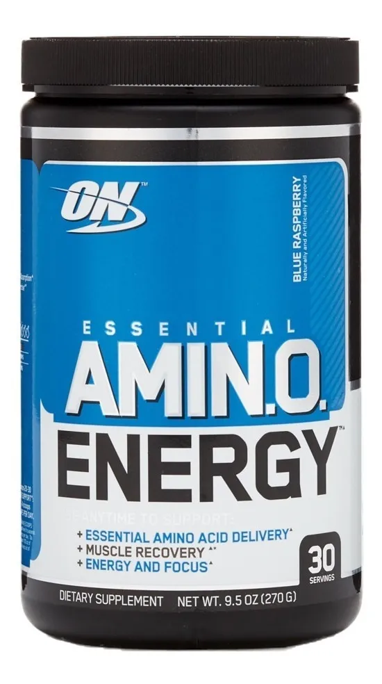 Suplemento Optimum Nutrition Essential Amin.o. Energy sabor blueberry lemonade de 270g