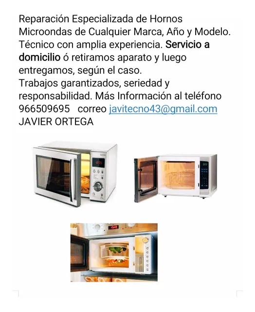 Reparación Especializada De Hornos Microondas