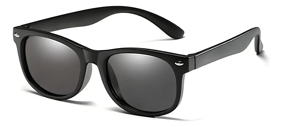 Óculos de Sol Kalfen Infantil Polarizado UV400 Flexível Preto