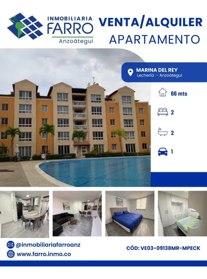 Vende O Alquila Apartamento Marina Del Rey Lecheria Ve03-09138mr-mpeck 