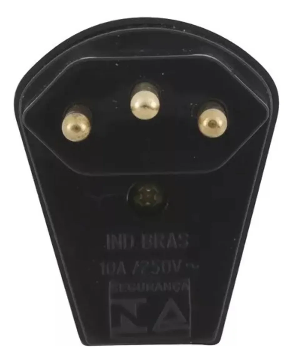 Conector Plug Macho 20 Amperes Fame 90 Graus Preto - D3 - Imagem 3