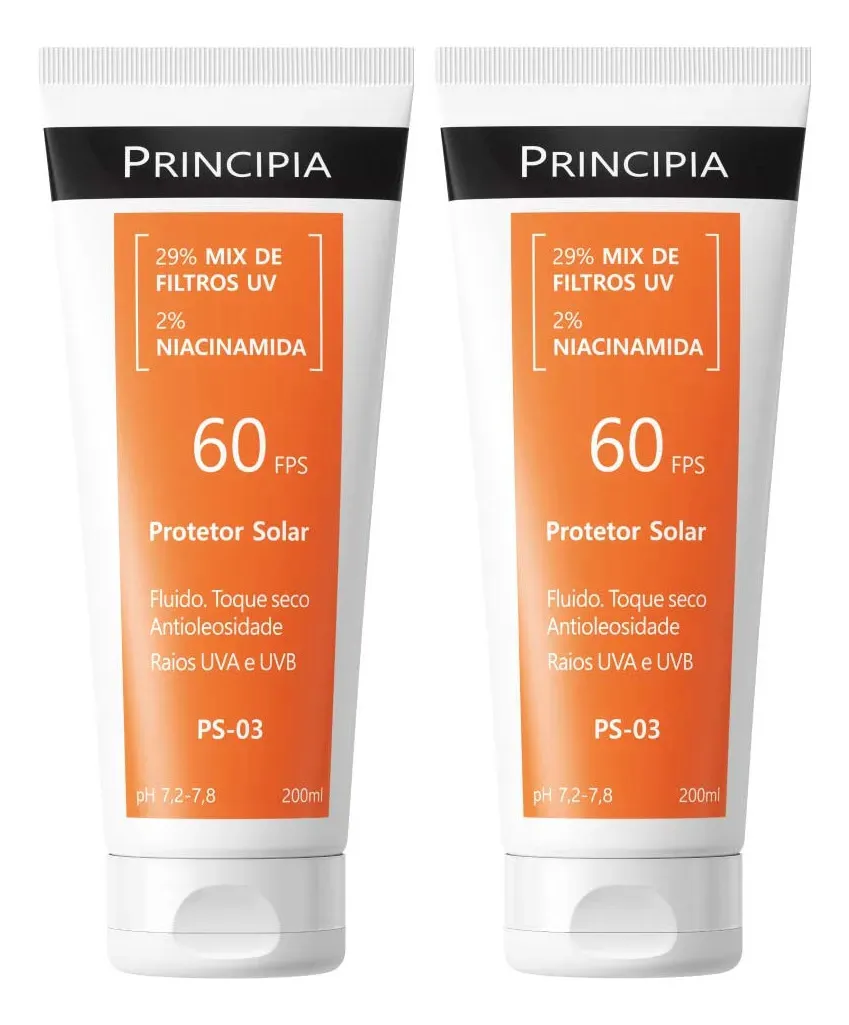 Principia Kit 2 Protetor Solar Corporal Ps-03 FPS60