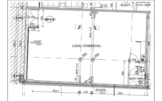 Local Comercial En Arriendo, 107 Mts2 , Santiago Centro.
