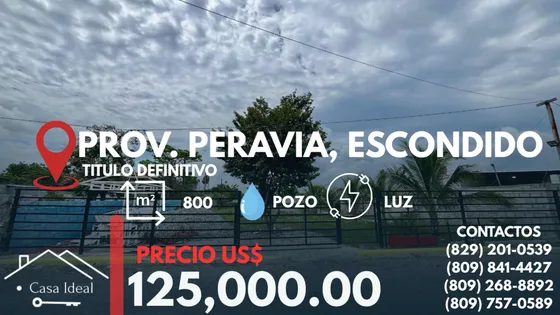 Se Vende Propiedad En Escondido Bani
