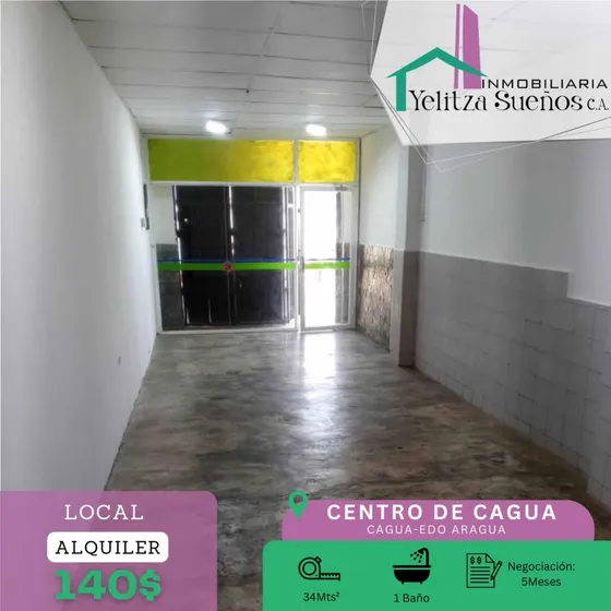 Local En Alquiler En El Centro De Cagua