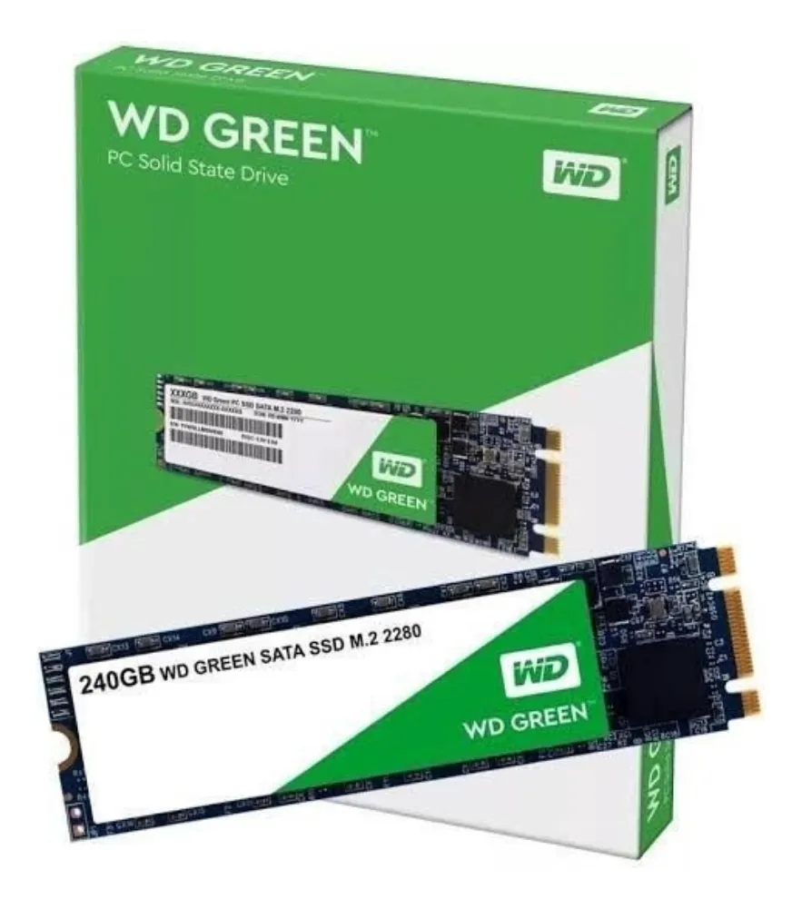 Disco sólido interno Western Digital WD Green WDS240G2G0B 240GB verde M2 SATA